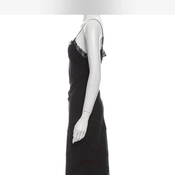 Black Moschino Lacy Slip Dress - Picture 2 of 3
